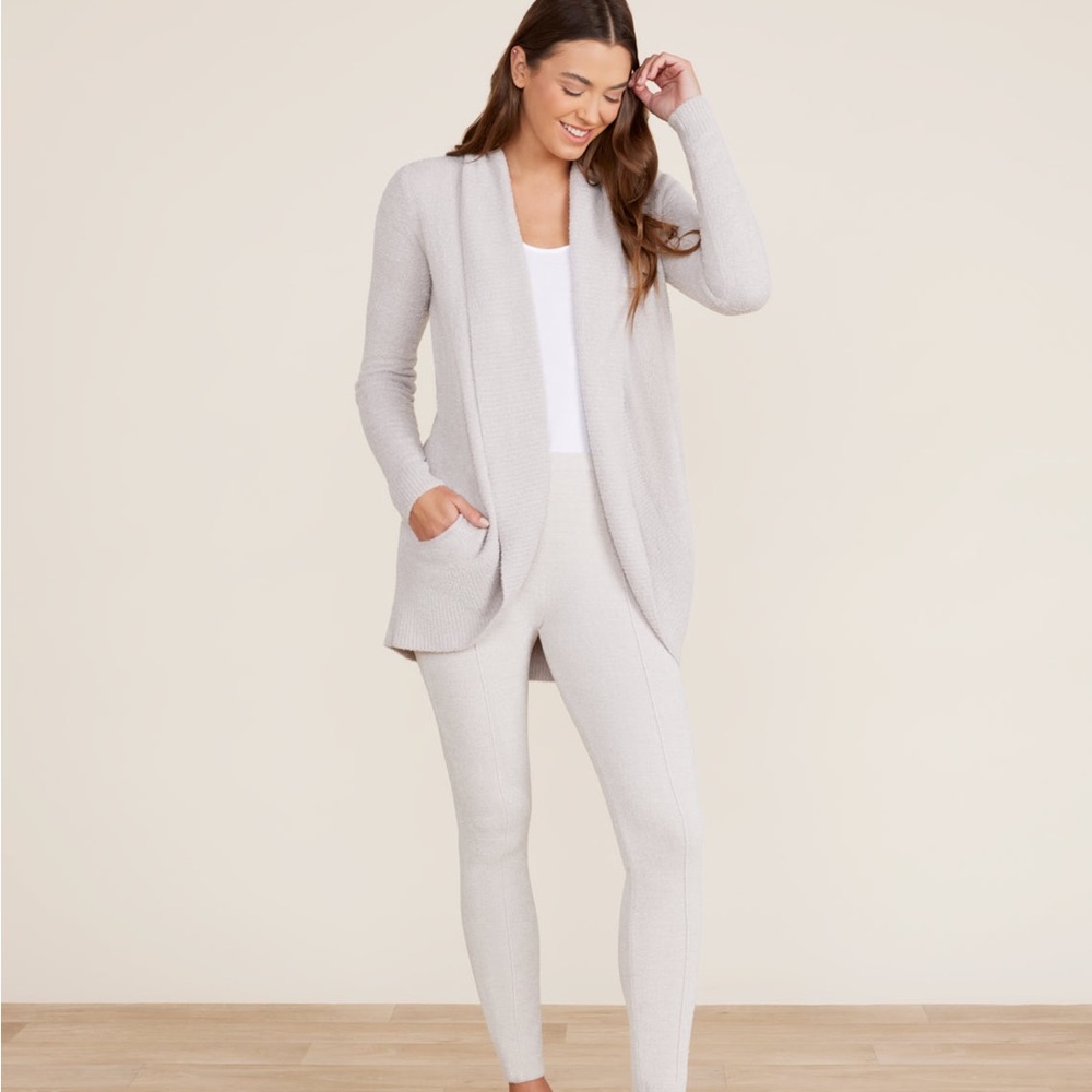 Barefoot Dreams CozyChic Lite Circle Cardigan-gray